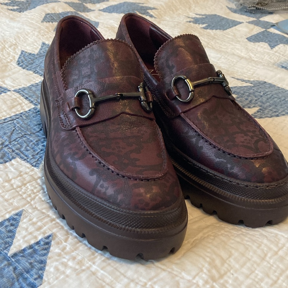 AGL Orietta Lug Sole Chunky Platform Bit Loafer